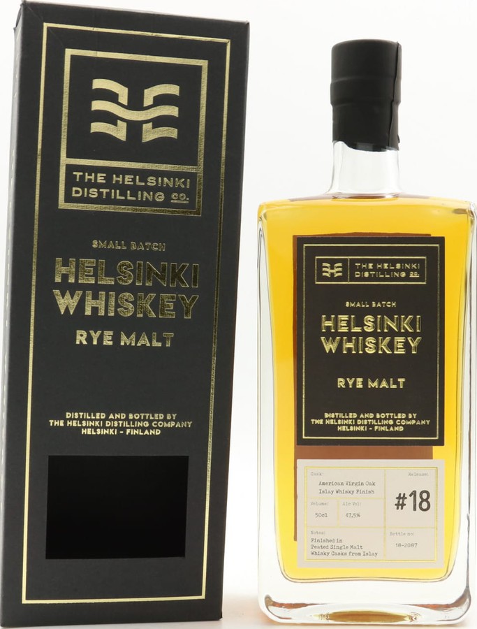 Helsinki Whisky Rye Malt Release #18 Small Batch 47.5% 500ml