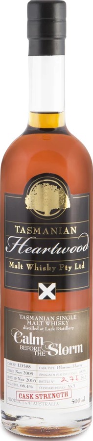Heartwood 2009 Calm Before The Storm Oloroso Sherry LD588 66.4% 500ml