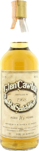 Glen Cawdor 1968 Sa Pure Malt Scotch Whisky 16yo 43% 750ml