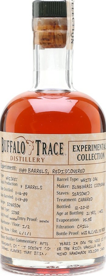 Buffalo Trace 1989 Barrels Rediscovered Experimental Collection American Oak 45% 375ml