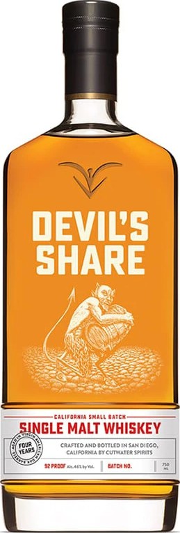 Devil's Share 4yo Single Malt Whisky Batch 001 46% 750ml