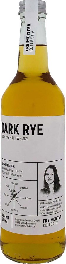 Dark Rye 607 100% Rye Malt Whisky 46% 500ml