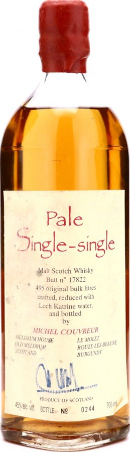 Pale Single-single Malt Scotch Whisky MCo Butt #17822 45% 700ml