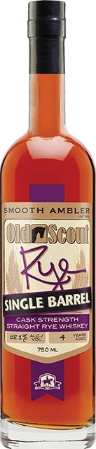 Smooth Ambler 4yo Old Scout Rye Straight Rye Whisky Charred New American Oak #16787 55.4% 750ml