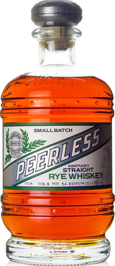 Peerless Small Batch Rye Whisky Barrel Proof Kentucky Straight Rye Whisky New Charred Oak 54.8% 750ml
