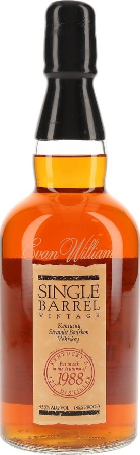 Evan Williams 1988 Single Barrel #263 43.3% 750ml