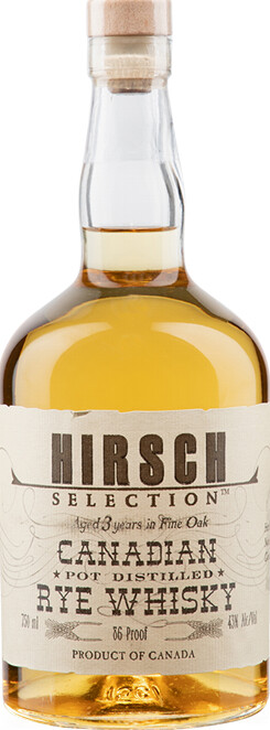 Glenora Hirsch Selection Canadian Pot Distilled Rye Whisky Oak Anchor Distilling Company 43% 750ml