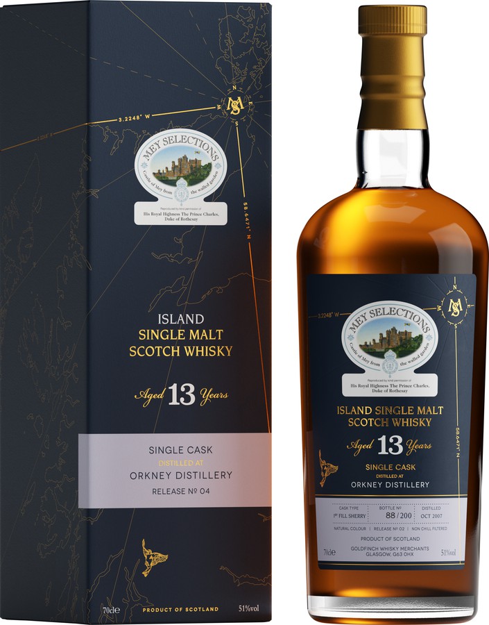 Undisclosed Distillery Orkney 2007 GWM Mey Selections Release #4 1st fill Sherry 51% 700ml