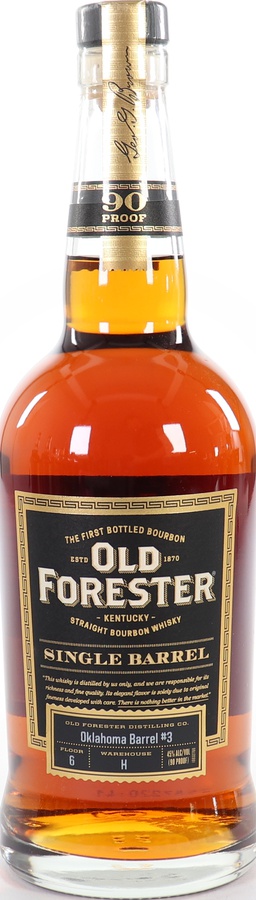 Old Forester Single Barrel #4294 Selected by Binny's 45% 750ml