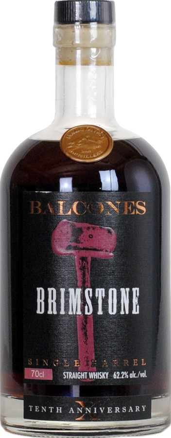 Balcones Brimstone 10th Anniversary Single Barrel Pedro Ximenez Sherry Finish #13097 62.2% 700ml
