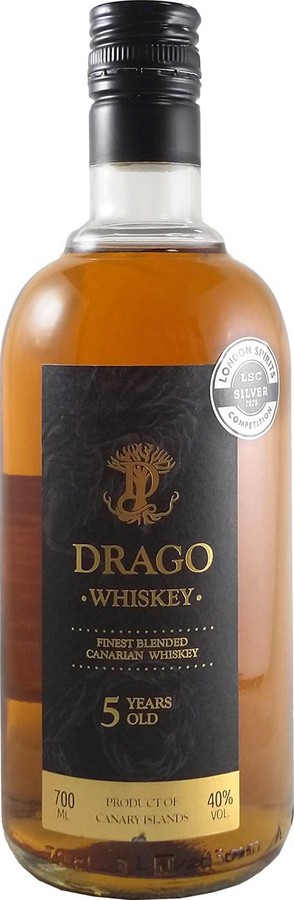 Drago 5yo Finest Blended Canarian Whisky 40% 700ml
