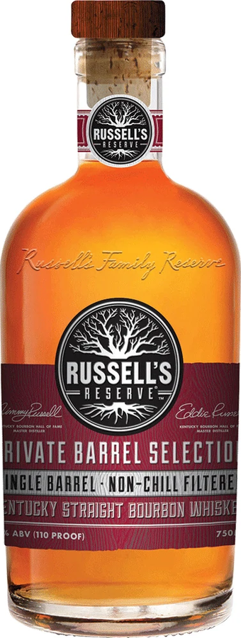 Russell's Reserve 2009 Single Barrel Private Barrel Selection #4 Charred New American Oak #1660 55% 750ml