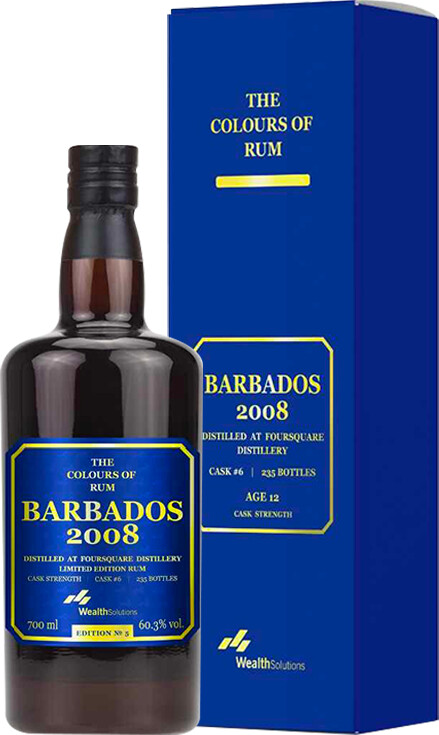 The Colours of Rum 2008 Barbados 12yo 60.3% 700ml