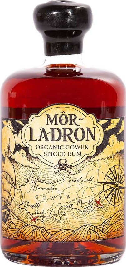 Mor-Ladron Organic Gower Spiced 40% 700ml