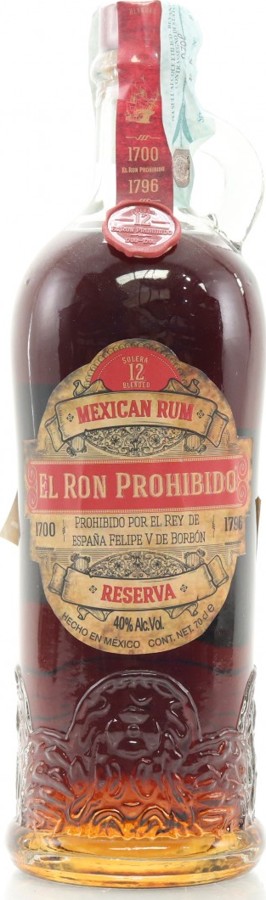 El Ron Prohibido Mexican Rum Reserva 12yo 40% 700ml