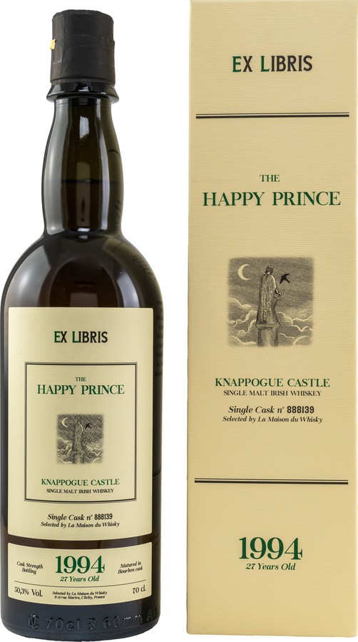 Velier Ex Libris 1994 The Happy Prince Knappogue Castle Single Malt 27yo 50.3% 700ml