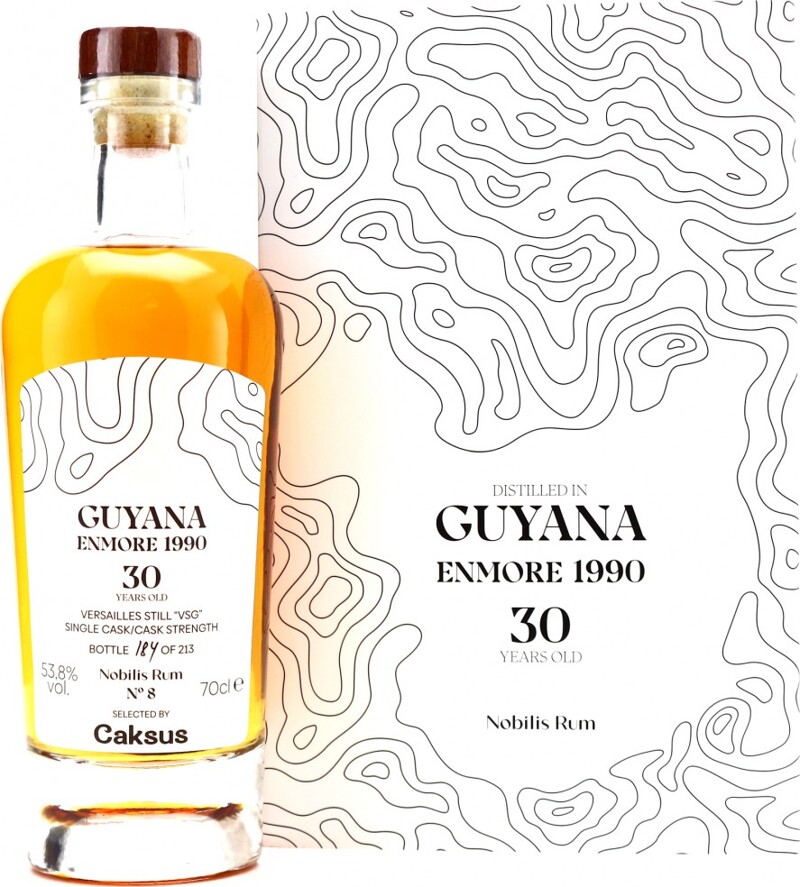 Nobilis Rum 1990 Guyana Enmore No.8 Selected by Caksus 30yo 53.8% 700ml