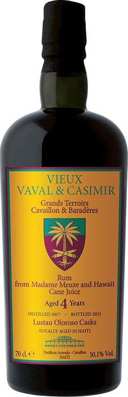 Velier Vieux Vaval & Casimir 2017 Grand Terroir Cavaillon & Baraderes Lustal Whisky Live Paris 2021 Oloroso Cask 4yo 50.1% 700ml