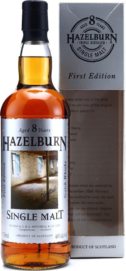 Hazelburn 1st Edition 8yo 46% 750ml