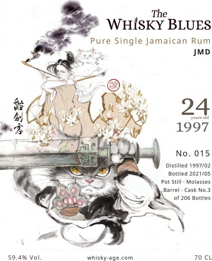 The Whisky Blues 1997 Pure Single Jamaican JMD 24yo 59.4% 700ml