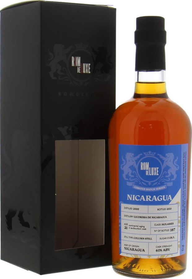 RomDeLuxe 2000 Limited Batch Series Nicaragua 21yo 61% 700ml