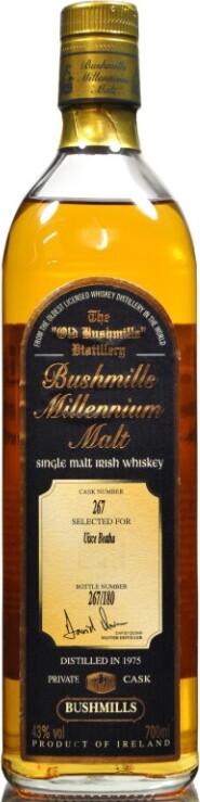 Bushmills 1975 Millennium Malt Cask no.267 Selected for Uisce Beatha 43% 700ml