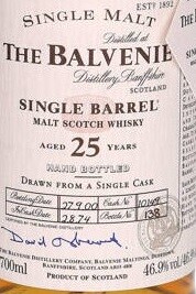 Balvenie 1974 Single Barrel Cask no.10149 25yo 46.9% 700ml