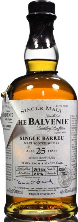 Balvenie 1974 Single Barrel Cask no.10160 25yo 46.9% 700ml