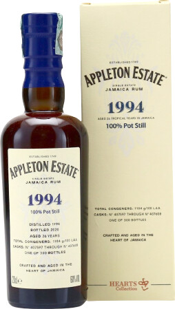 Appleton Estate 1999 Jamaica Hearts Collection 21yo 63% 750ml