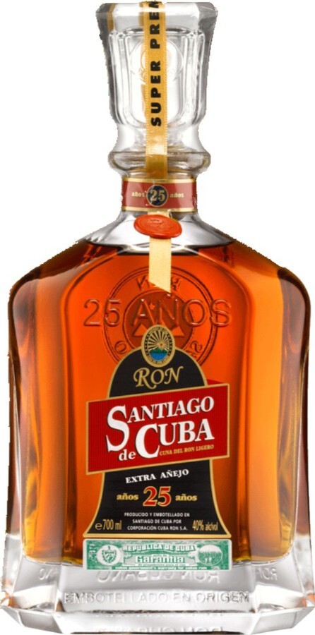 Santiago de Cuba Extra Anejo 25yo 40% 700ml