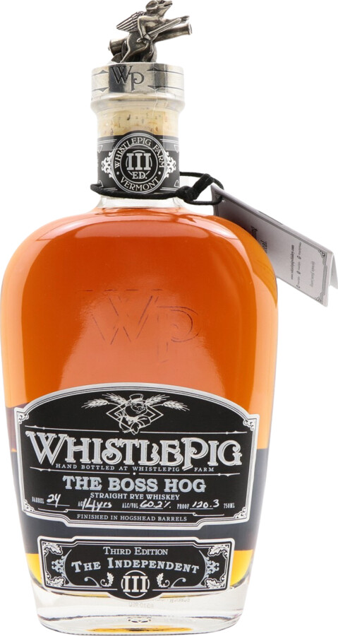 WhistlePig The Boss Hog 3rd Edition The Independent 14yo 60.2% 750ml
