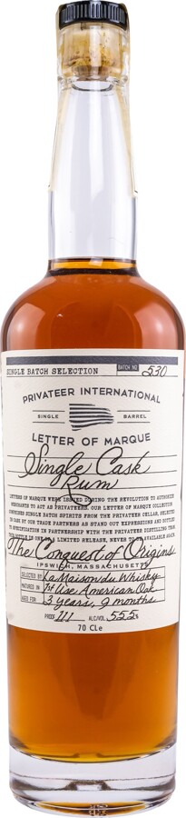 Privateer Letter of Marque The Conquest of Origins Single Cask 55.5% 700ml