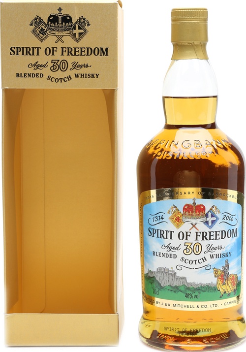 Spirit of Freedom 30yo SpD Blended Scotch Whisky 46% 700ml