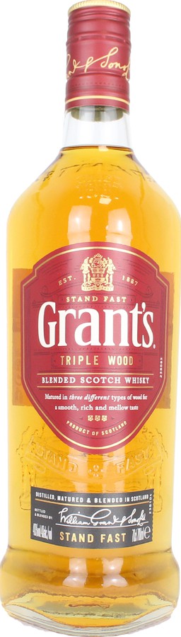 Grant's Triple Wood Stand Fast 40% 700ml