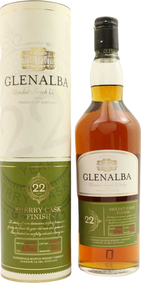 Glenalba 22yo Cd Sherry Cask Finish LIDL 40% 700ml