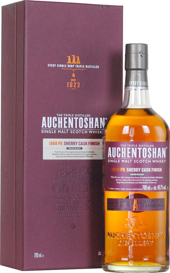 Auchentoshan 1988 Ex Bourbon PX Sherry Finish 49.7% 700ml