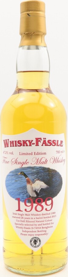 Irish Single Malt Whisky 1989 W-F Limited Edition 26yo Barrel 47.2% 700ml