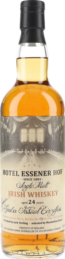 Single Malt Irish Whisky 1991 RK Hotel Essener Hof Ex Bourbon Cask #6868 54.6% 700ml