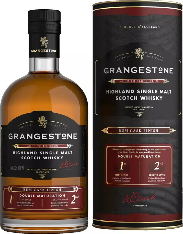Grangestone Highland Single Malt Double Maturation Rum Cask Finish 40% 700ml