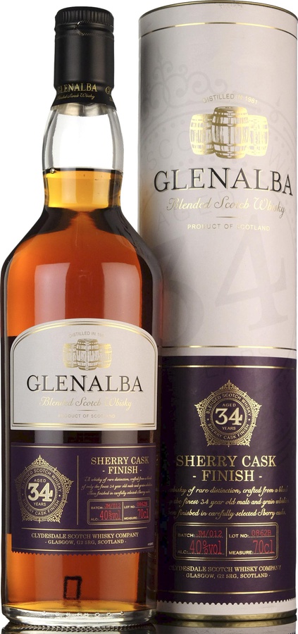 Glenalba 34yo Cd Sherry Casks Finish LIDL 40% 700ml