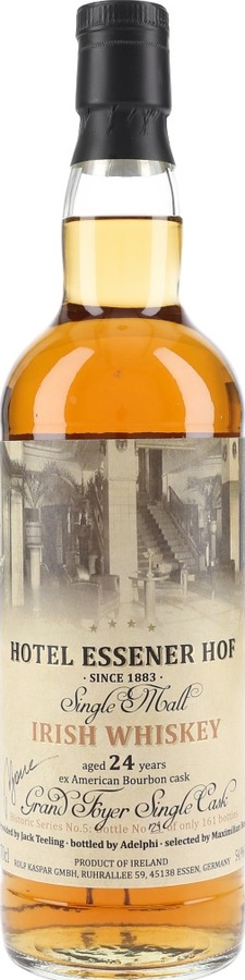 Single Malt Irish Whisky 1991 RK Hotel Essener Hof Bourbon Cask #8461 54.9% 700ml