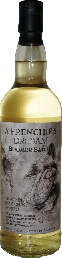 A Frenchie's Dr e am Boomer Batch 1 Islay Single Malt Scotch Whisky Peated Sherry Hogshead 46% 700ml