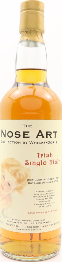 Irish Single Malt 1991 WD The Nose Art Bourbon Barrel #8533 48.5% 700ml