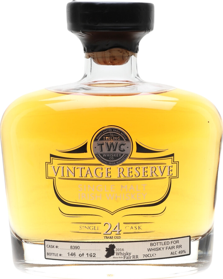 Teeling 24yo Vintage Reserve Bourbon #8390 Whisky Fair Rhein Ruhr 2016 49% 700ml