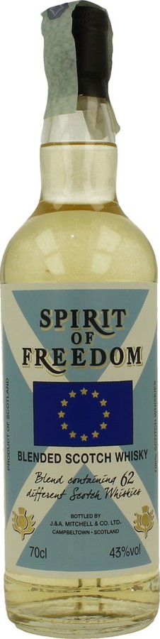 Spirit of Freedom Blended Scotch Whisky Blend containing 62 different Scotch Whiskies 43% 700ml