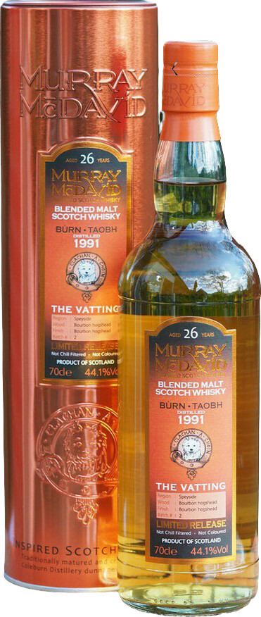 Burn-Taobh 1991 MM The Vatting Limited Release 26yo Bourbon Hogshead 44.1% 700ml