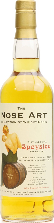 A Speyside Distillery 1993 WD The Nose Art Bourbon Hogshead #1794 50.3% 700ml