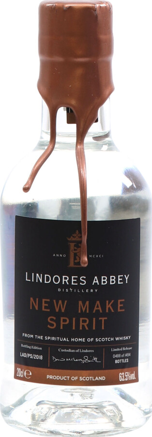 Lindores Abbey 2018 New Make Spirit LAD/PS/2018 1494 Preservation Society 63.5% 200ml
