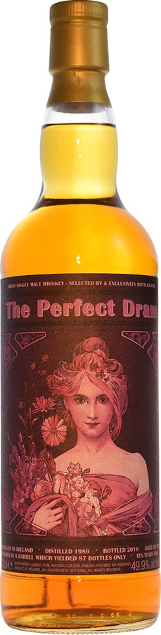 Irish Single Malt Whisky 1989 TWA The Perfect Dram Barrel 49.9% 700ml