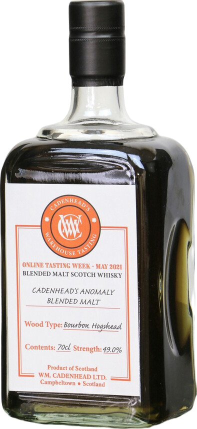 Cadenhead's Anomaly Blended Malt Online Tasting Week Bourbon Hogshead 49% 700ml